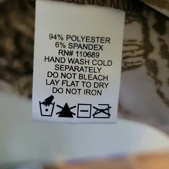 Effortless Style Brown Cream Print Dress - Picture 4 of 4